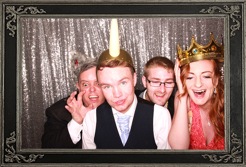 Allan-&-Sean’s-Testimonial photo booth review of wedding in House for an Art Lover Glasgow Scotland Odd Box