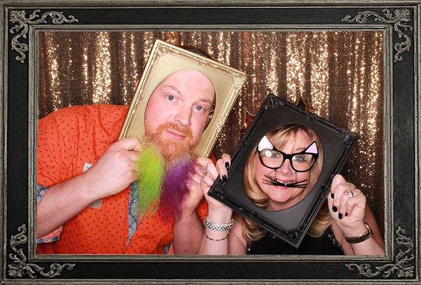 Frank-and-Laura’s-Testimonial photo booth review of birthday party at Trades Hall Glasgow Scotland Odd Box