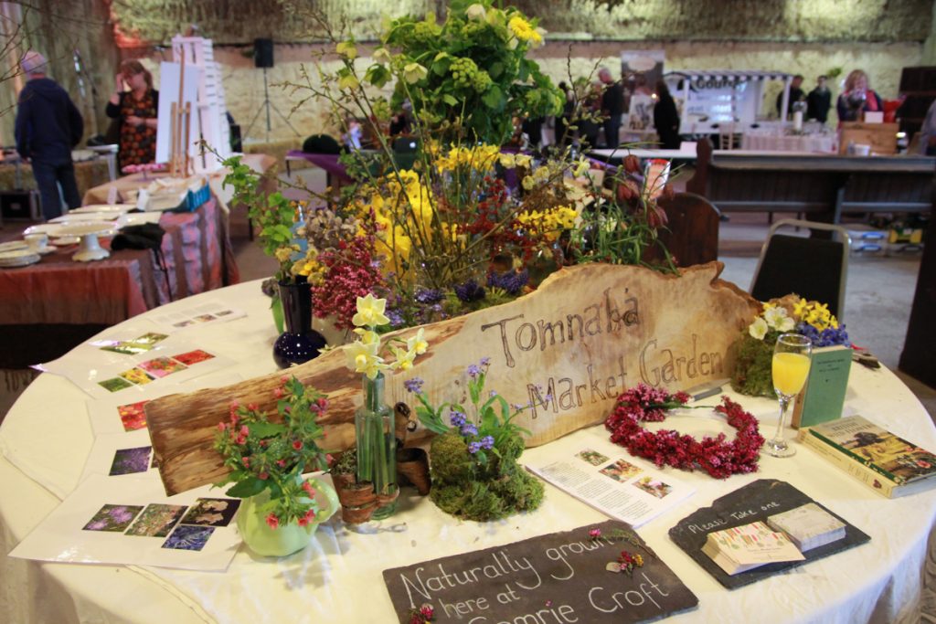 Tomnaha Flowers Market Garden Comrie Croft Wedding fair Odd Box