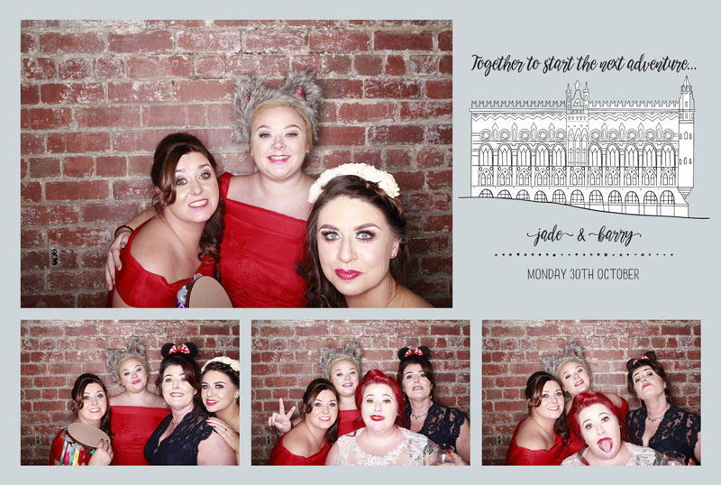 WEST On The Green Glasgow Templeton Building Custom Photo Booth Print Design