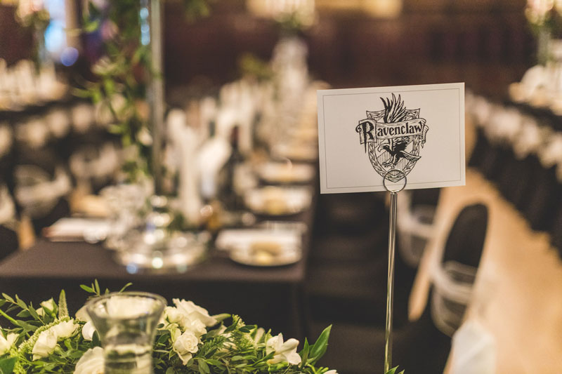 Ravenclaw Harry Potter Inspired Wedding Table Names