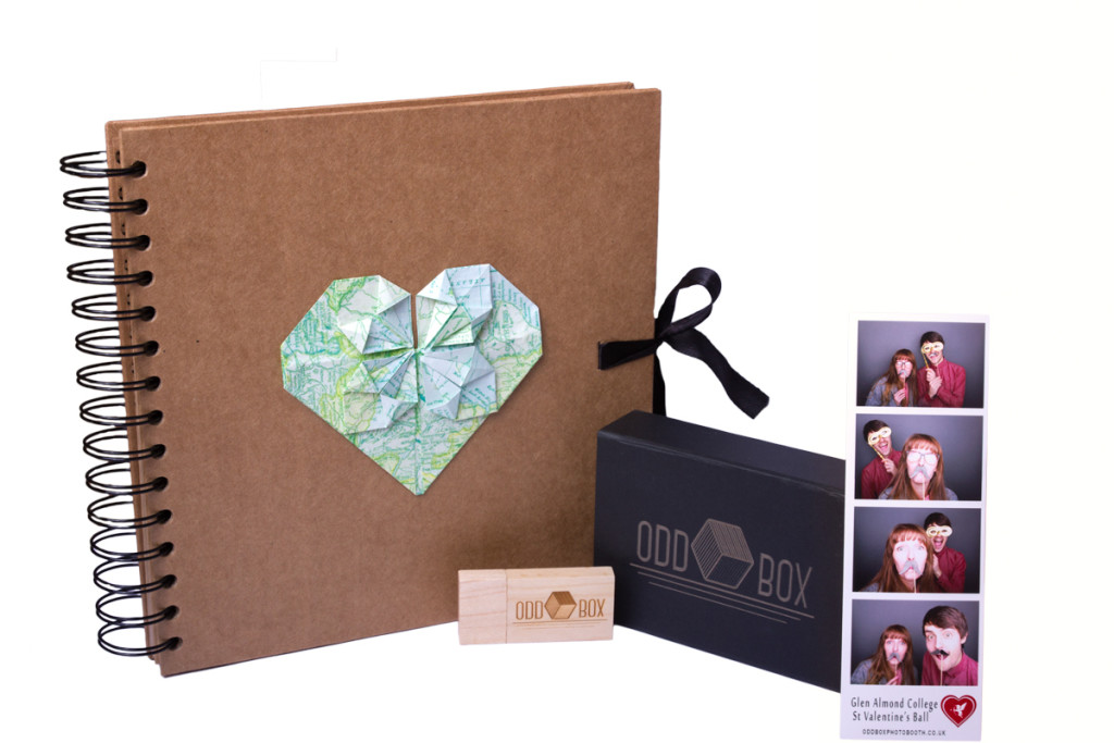 Photo Booth Guestbook USB Drive Prints Custom Design Odd Box