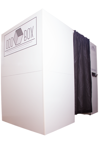 Enclosed Photo Booth Scotland Odd Box White