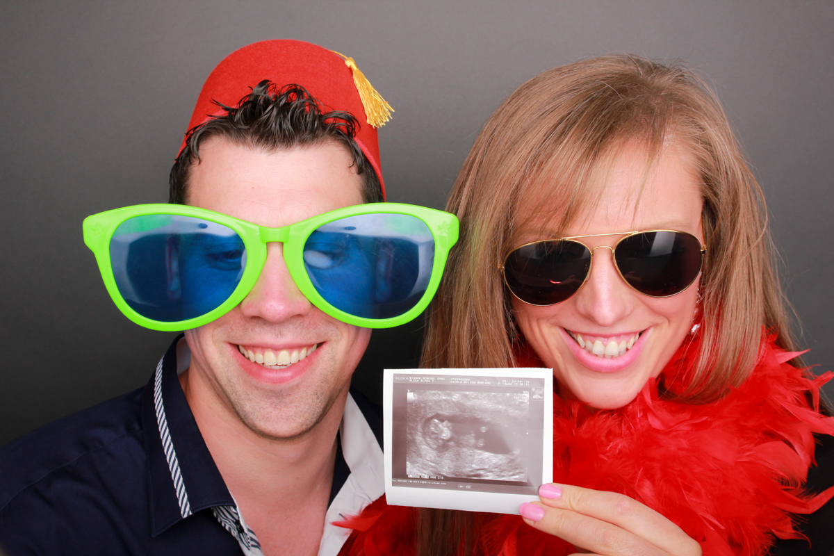 Photo Booth Baby Scan Newlyweds