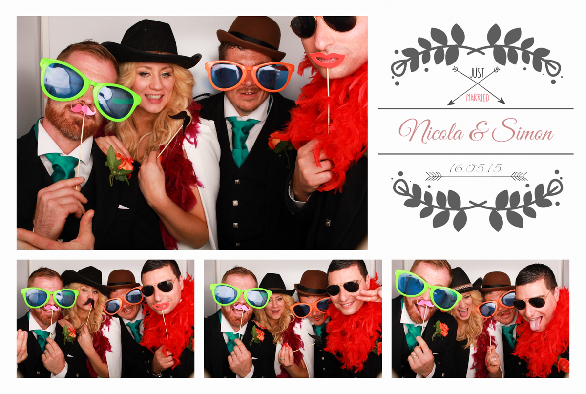 Wedding Custom Print Design Photo Booth Grand Central Hotel Glasgow