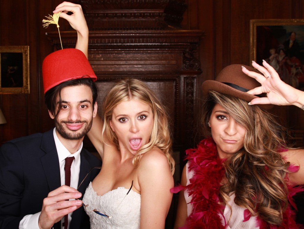 photo booth bride in shock