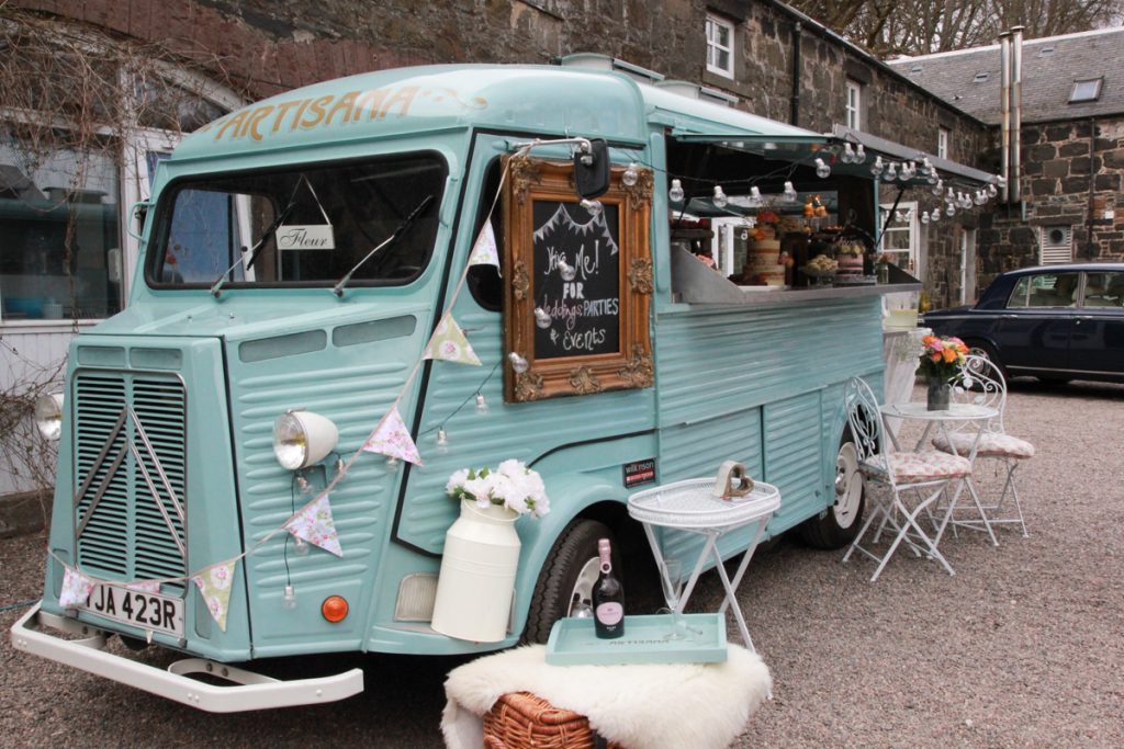 Fluer Citroen H Van Artisana Bakes Comrie Croft Wedding Fair Odd Box