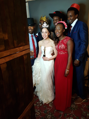 Wedding at Fingask Castle Perthshire with the Odd Box Whisky Barrel Booth