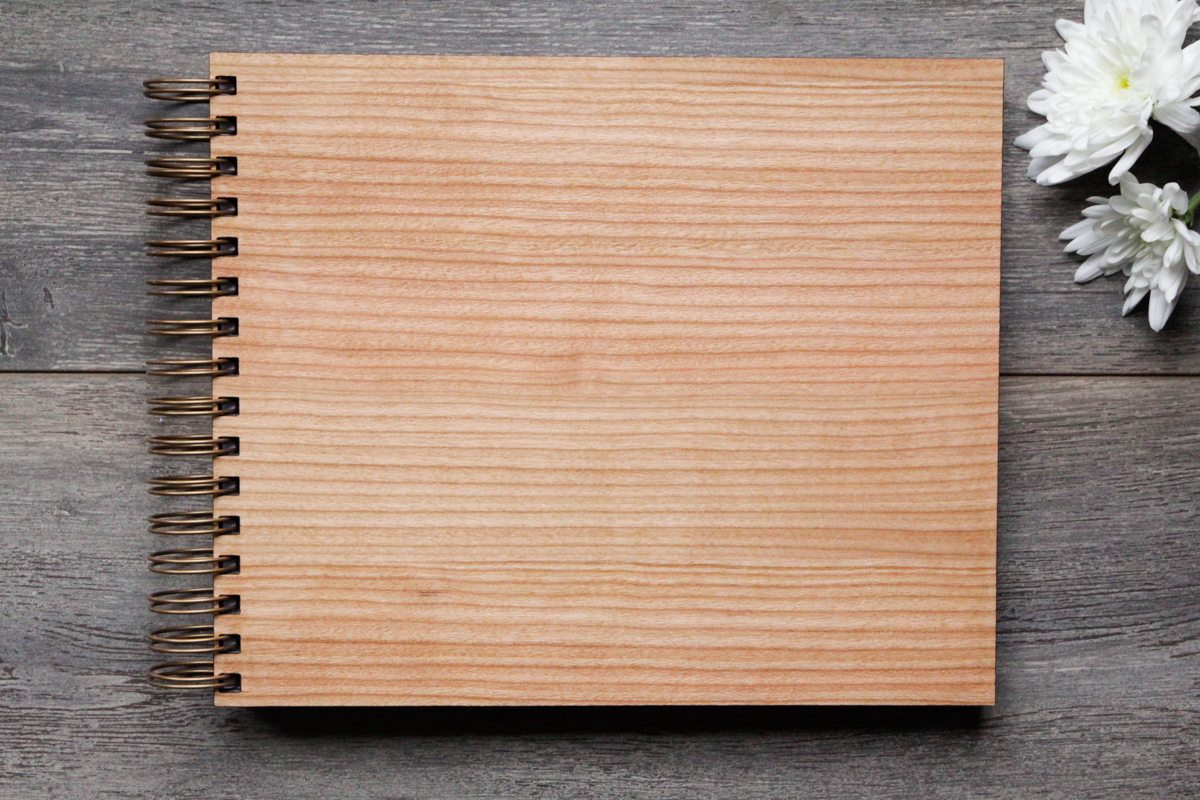 Odd Box Blank Plain Wooden Guest Book-1 Plain Blank Odd Box Guest Book Wedding Memory Book
