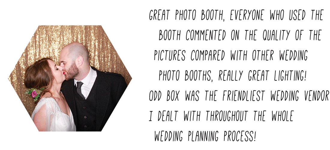 Wedding Review of Odd Box Photo Booth Perthshire Castle Menzies