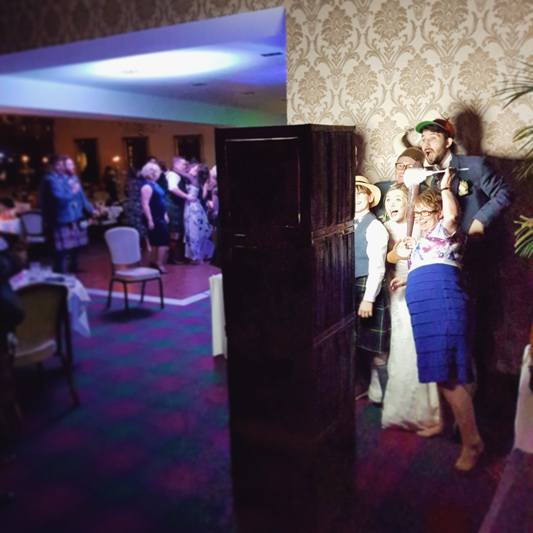 Blair & Shona Glenbervie House Hotel Wedding Photo Booth