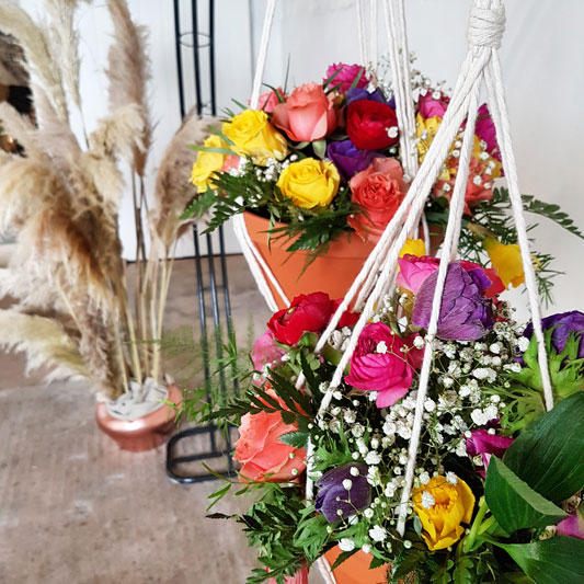 Floral Wedding Ceremony Archway The Cow Shed Crail