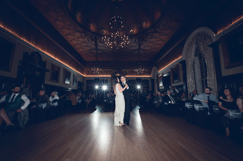 Bride & Groom first dance at Trades Hall of Glasgow Wedding