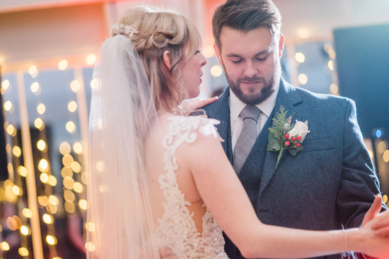 Bride and Groom first dance Carlowrie Castle wedding