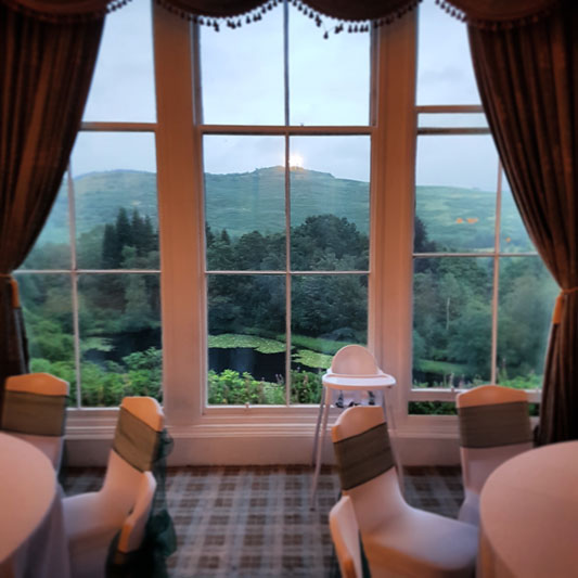 Auchen Castle Wedding Beattock View From Dining Room