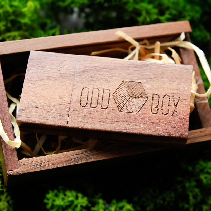 Wooden USB Drive Odd Box